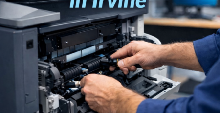 Professional copier repair service in Irvine fixing office copy machine
