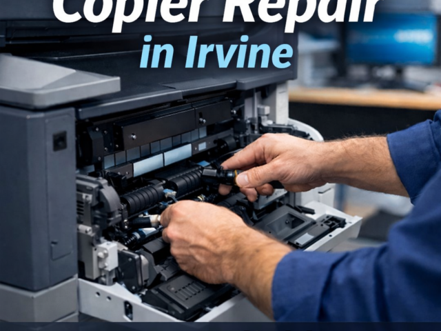 Professional copier repair service in Irvine fixing office copy machine
