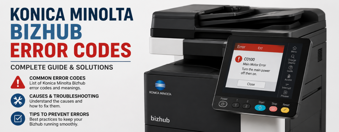 Konica Minolta bizhub Error Codes