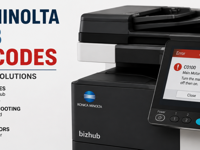 Konica Minolta bizhub Error Codes