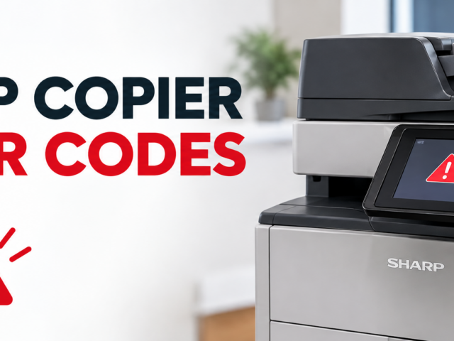 Sharp Copier Error Codes